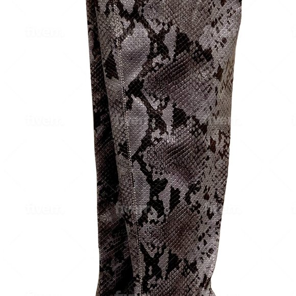 Pythonette Over The Thigh Boot - Picture 4 of 4